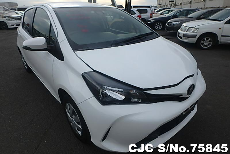 2015 Toyota Vitz White for sale | Stock No. 75845 | Japanese Used